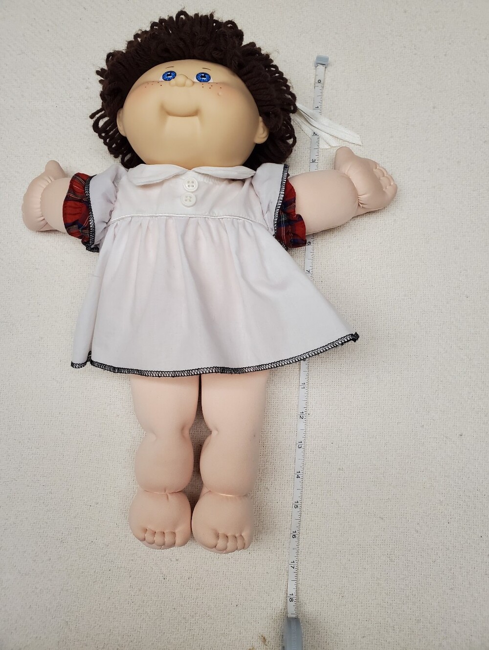 Cabbage Patch Kids 25th Anniversary Doll Brunette Blue Eyes Signed Vintage - Picture 4 of 5